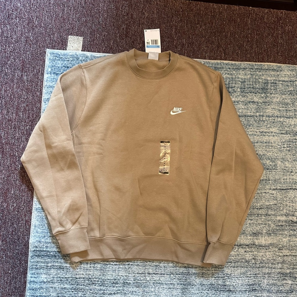 Nike Men's Classic Brown Crewneck Sweater